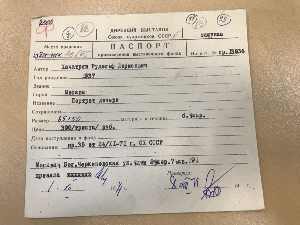 стр. 59 · RKh-Doc-0057 · Учётная карточка ВХПО / паспорт работы «Портрет сестёр Лисициан типографска»