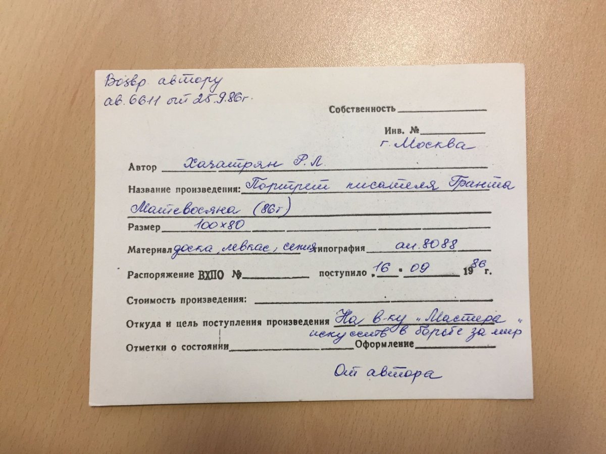 стр. 83 · RKh-Doc-0076 · Учётная карточка ВХПО / паспорт работы «Карточка движения без лицевой сторо»