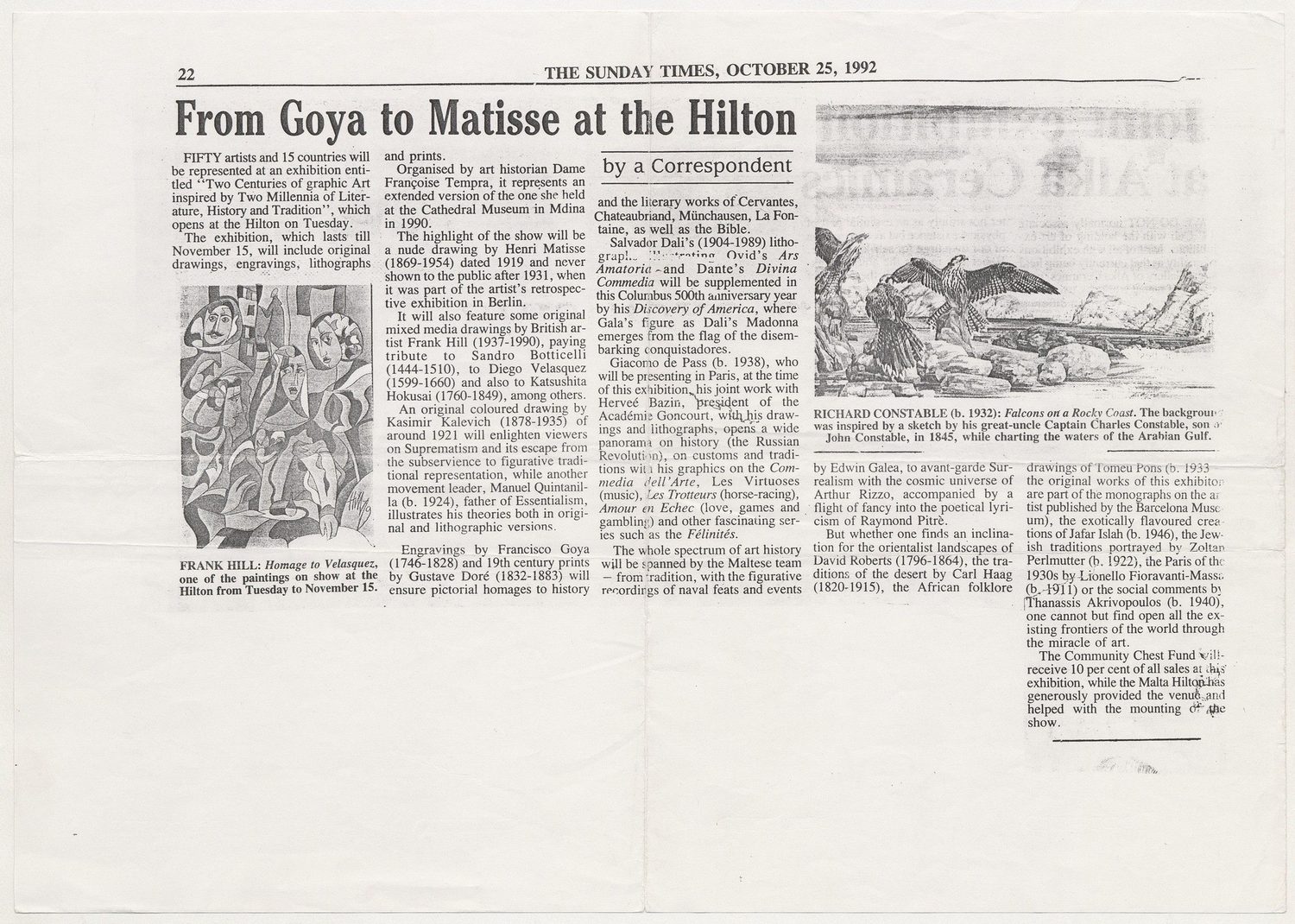 “From Goya to Matisse”
